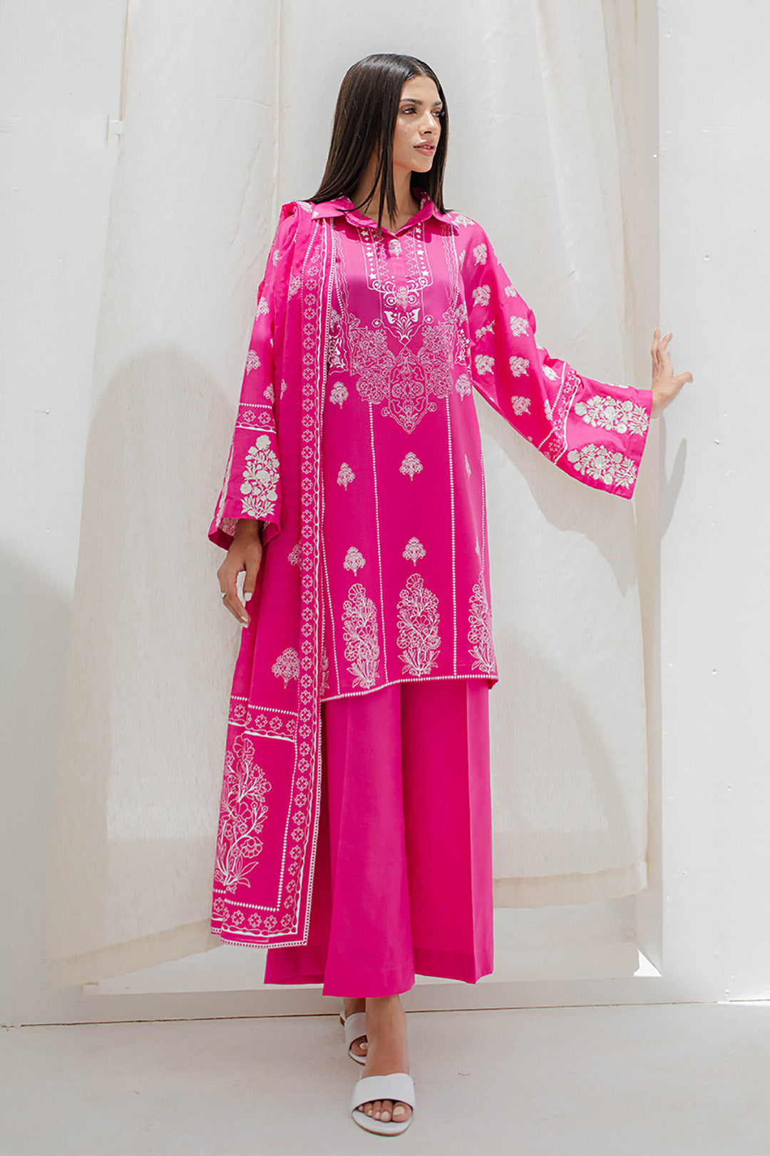 Embroidered Shirt Shalwar Dupatta - 0279