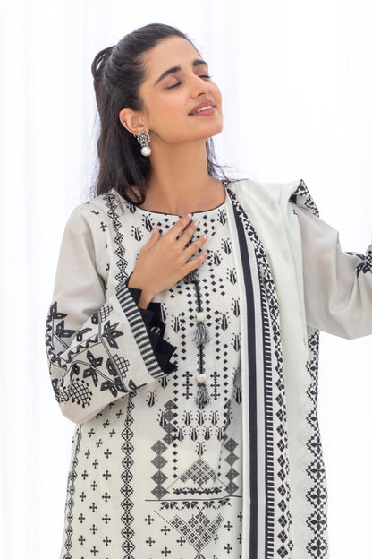 Embroidered Shirt Shalwar Dupatta - 0280