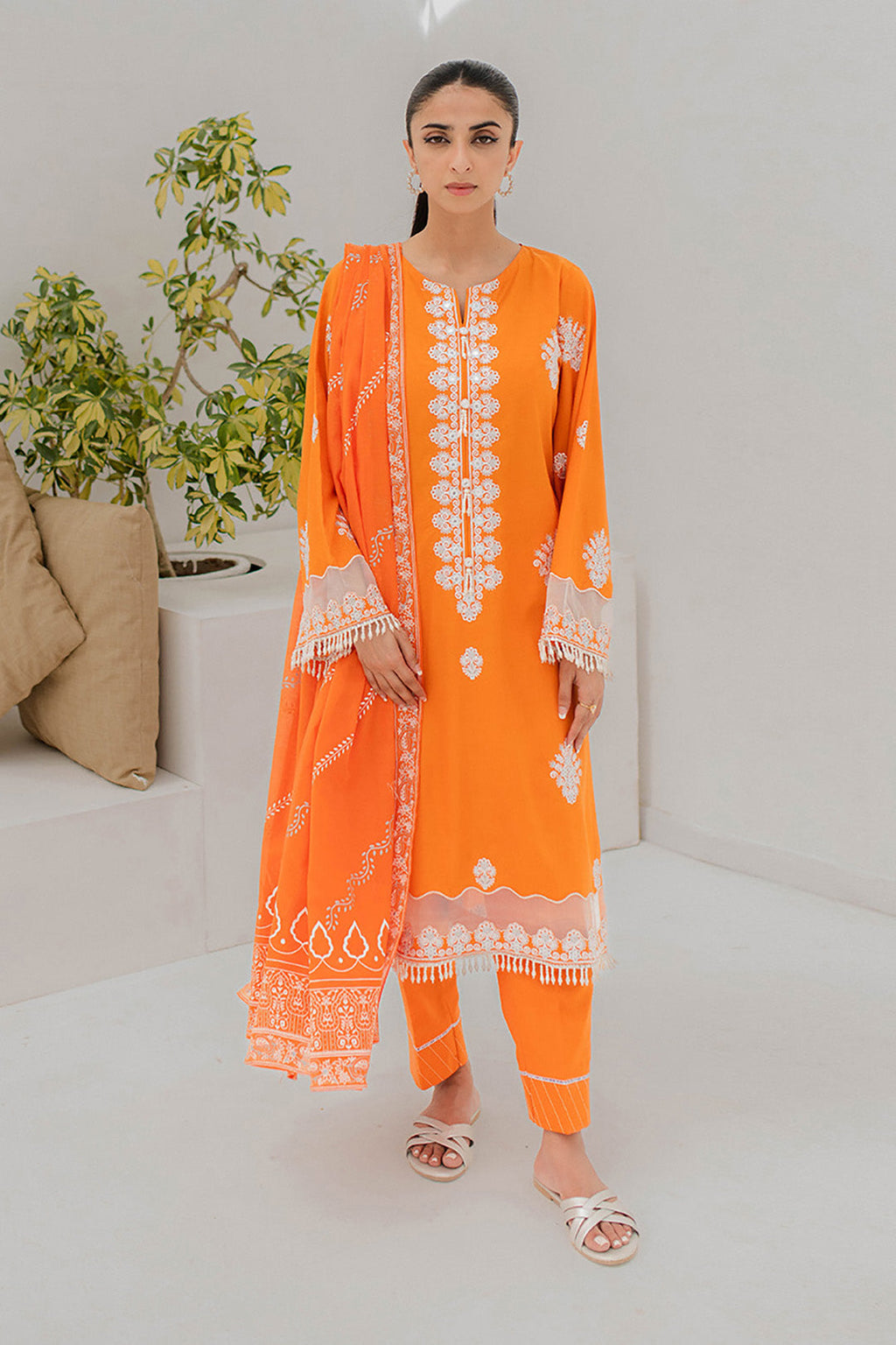 Embroidered Shirt Shalwar Dupatta - 0283