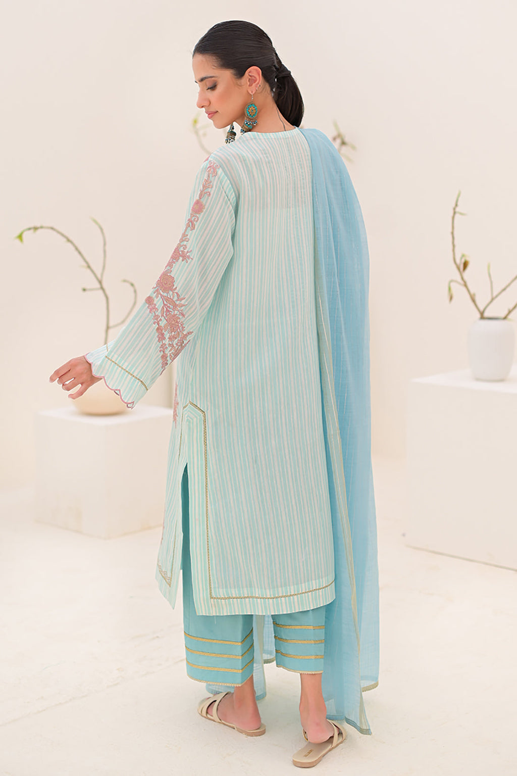 Embroidered Shirt Shalwar Dupatta - 0288