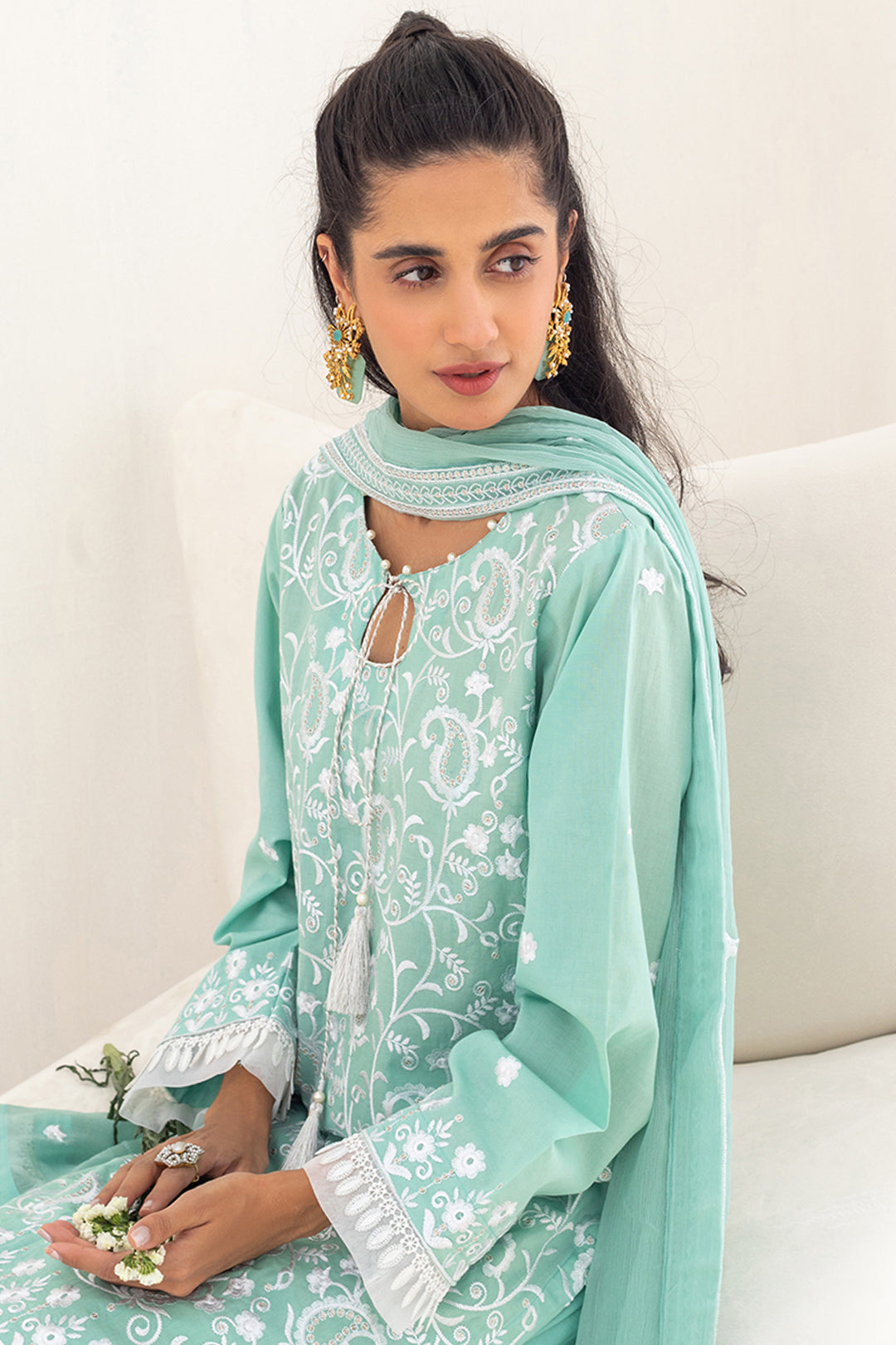 Embroidered Shirt Shalwar Dupatta - 0291