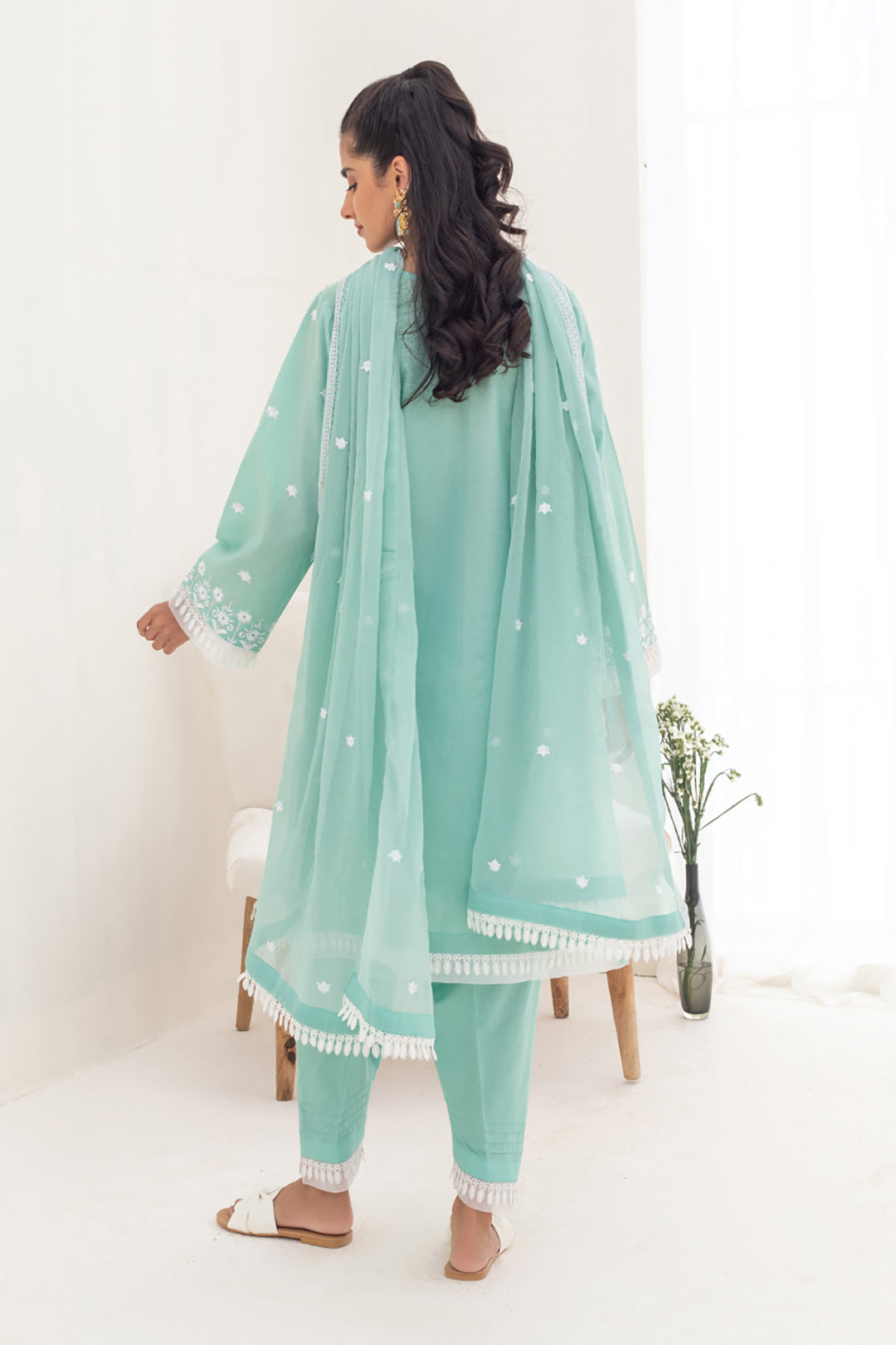 Embroidered Shirt Shalwar Dupatta - 0291