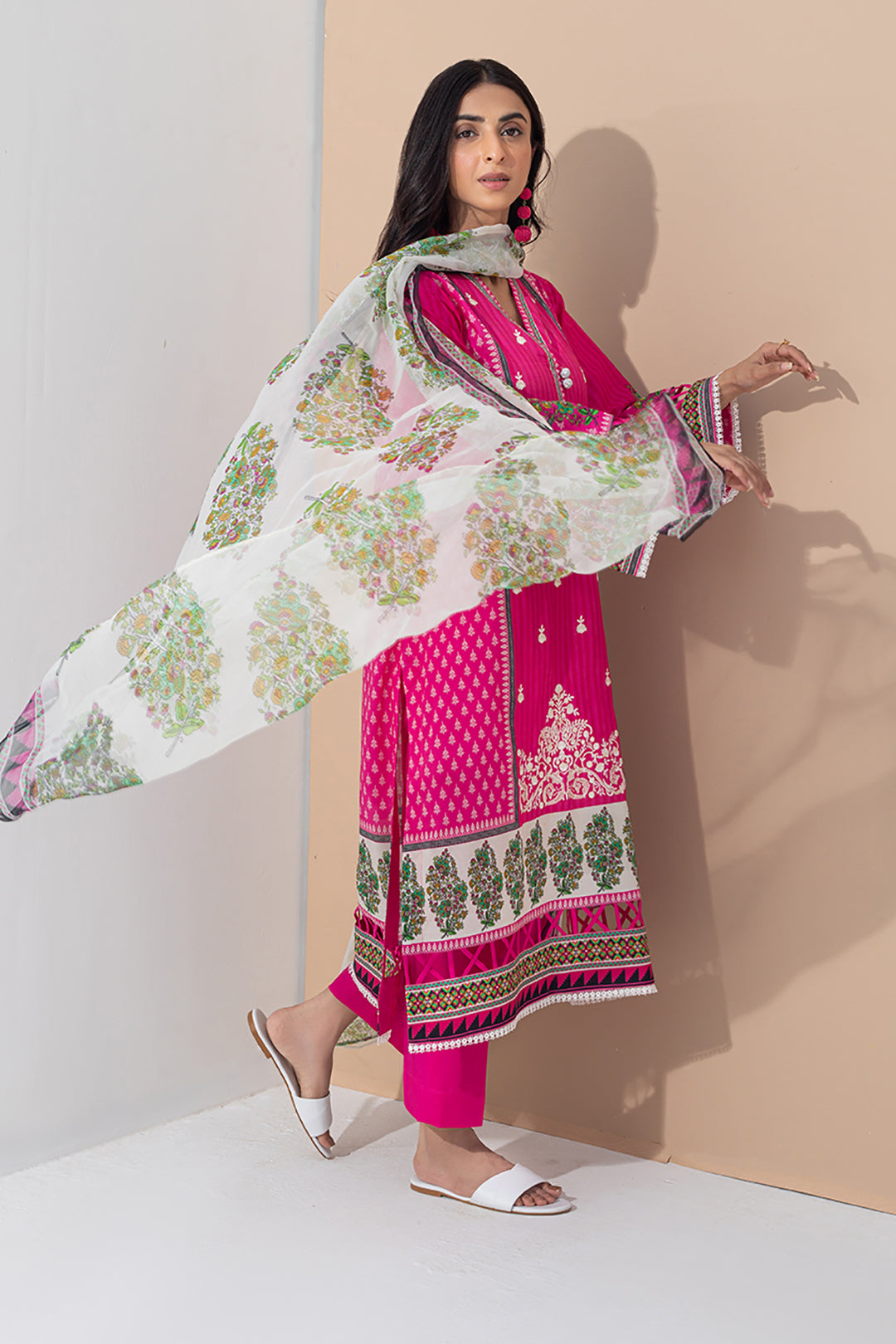 Embroidered Shirt Shalwar Dupatta - 0351