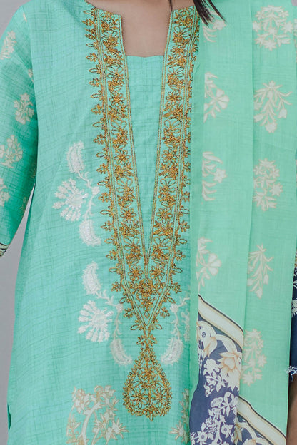 Embroidered Shirt Shalwar Dupatta - 0356