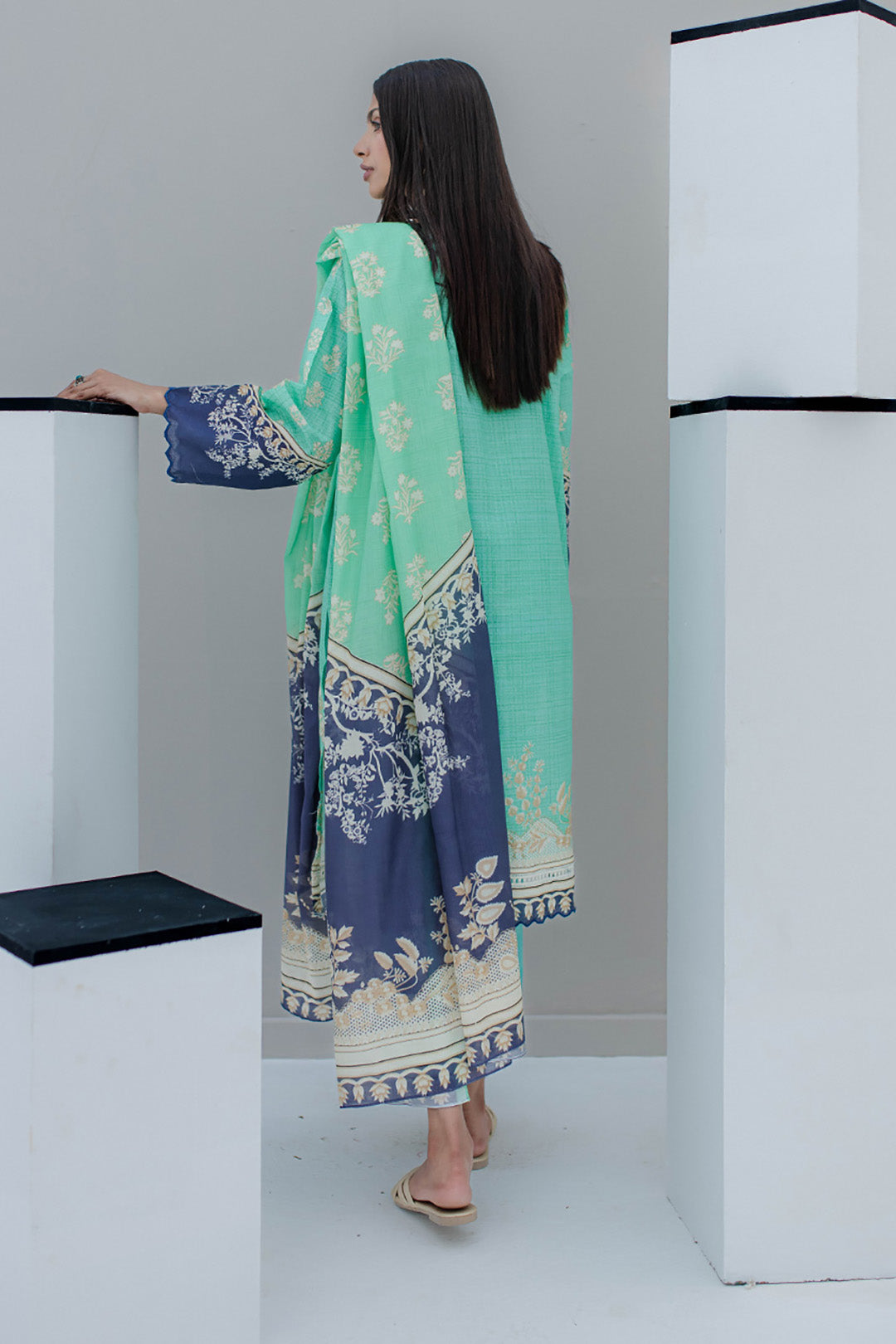 Embroidered Shirt Shalwar Dupatta - 0356