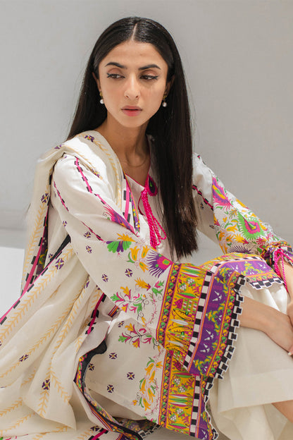 Embroidered Shirt Shalwar Dupatta - 0358