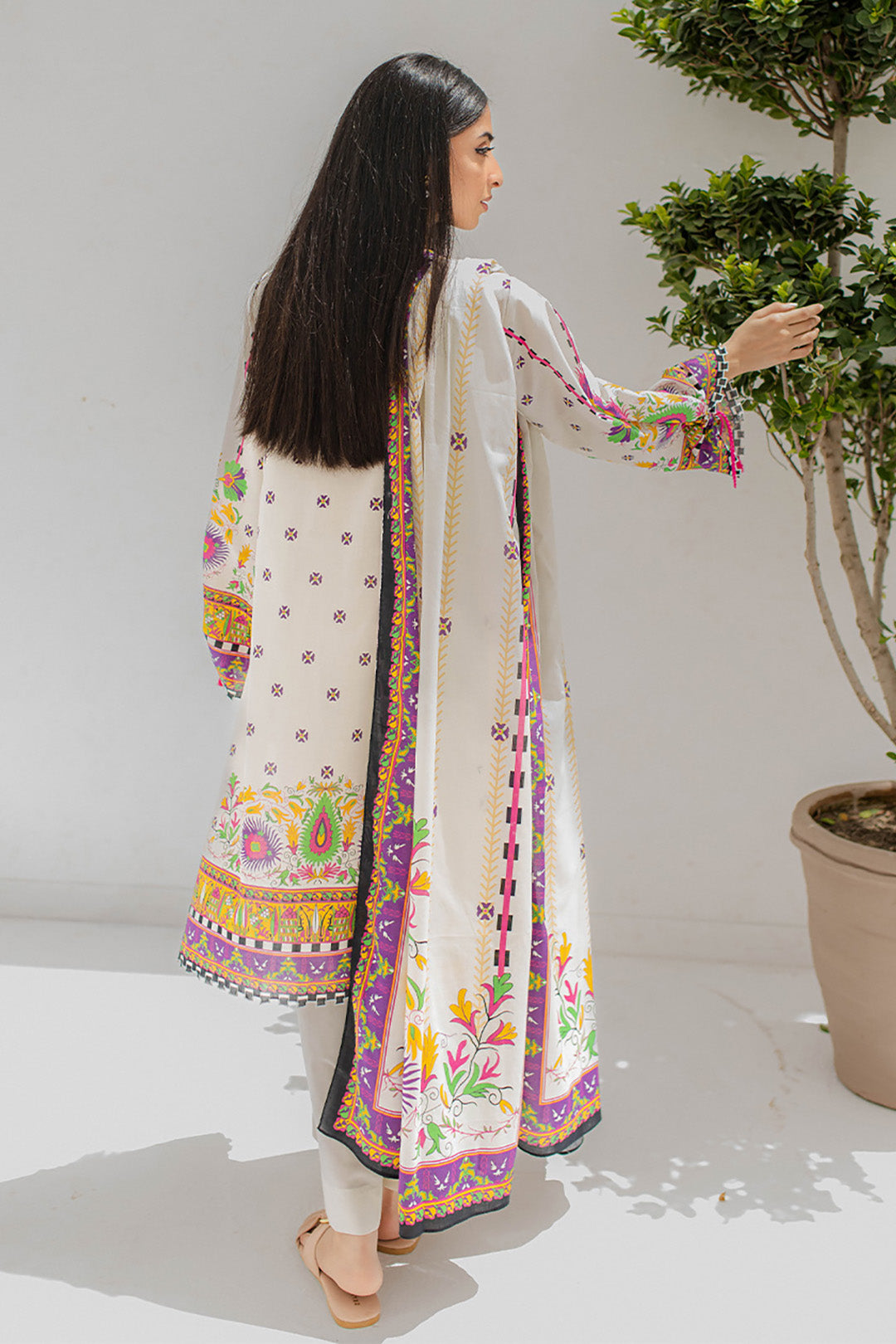 Embroidered Shirt Shalwar Dupatta - 0358