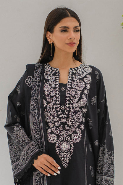 Embroidered Shirt Shalwar Dupatta - 0359