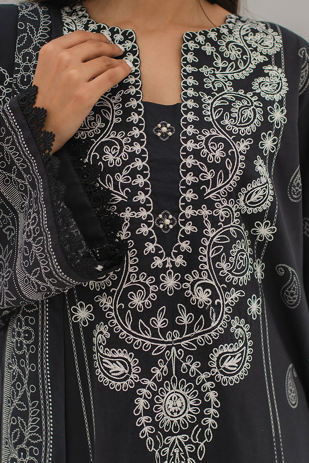 Embroidered Shirt Shalwar Dupatta - 0359