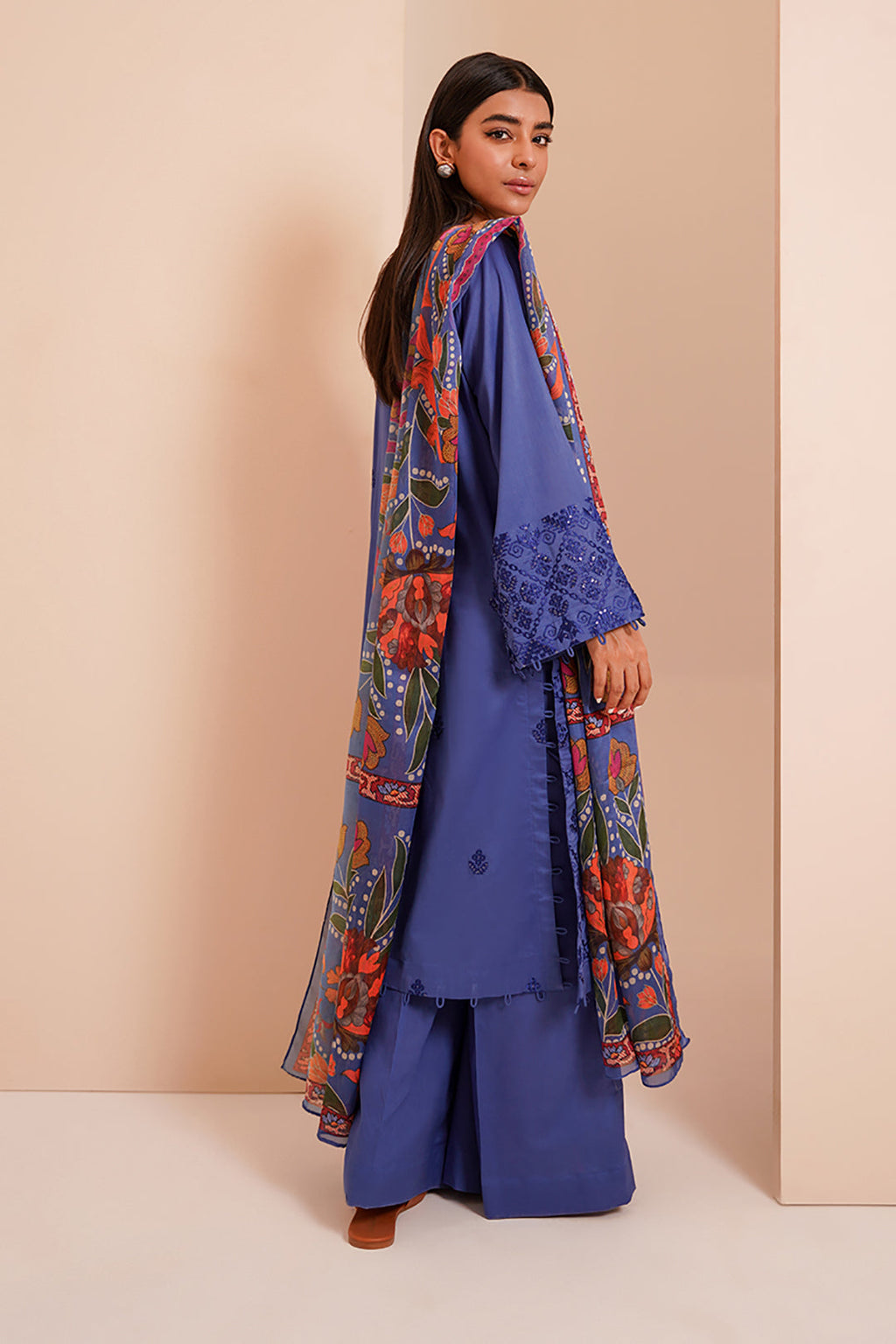 Embroidered Shirt Shalwar Dupatta - 0368