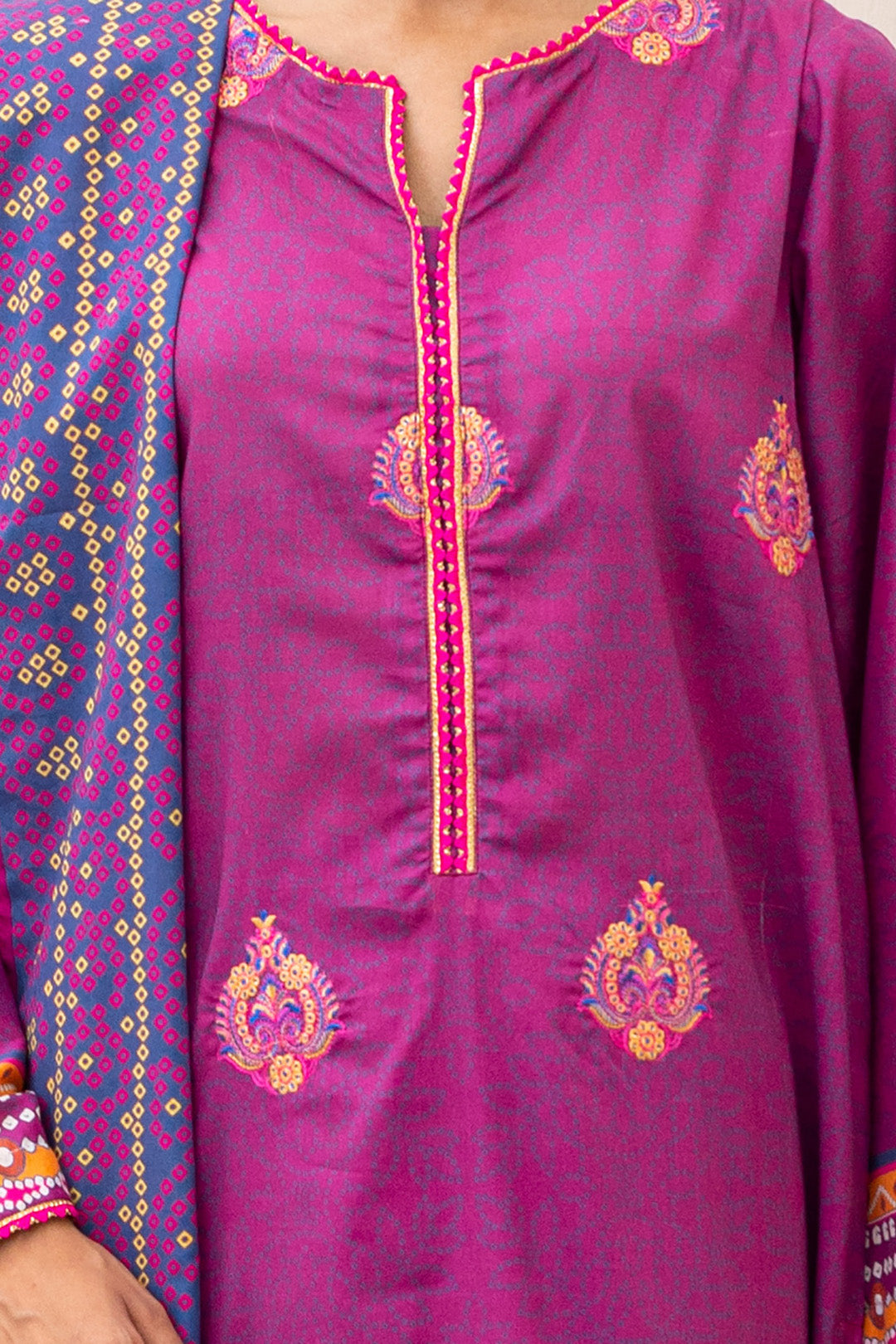 Embroidered Shirt Shalwar Dupatta - 0421