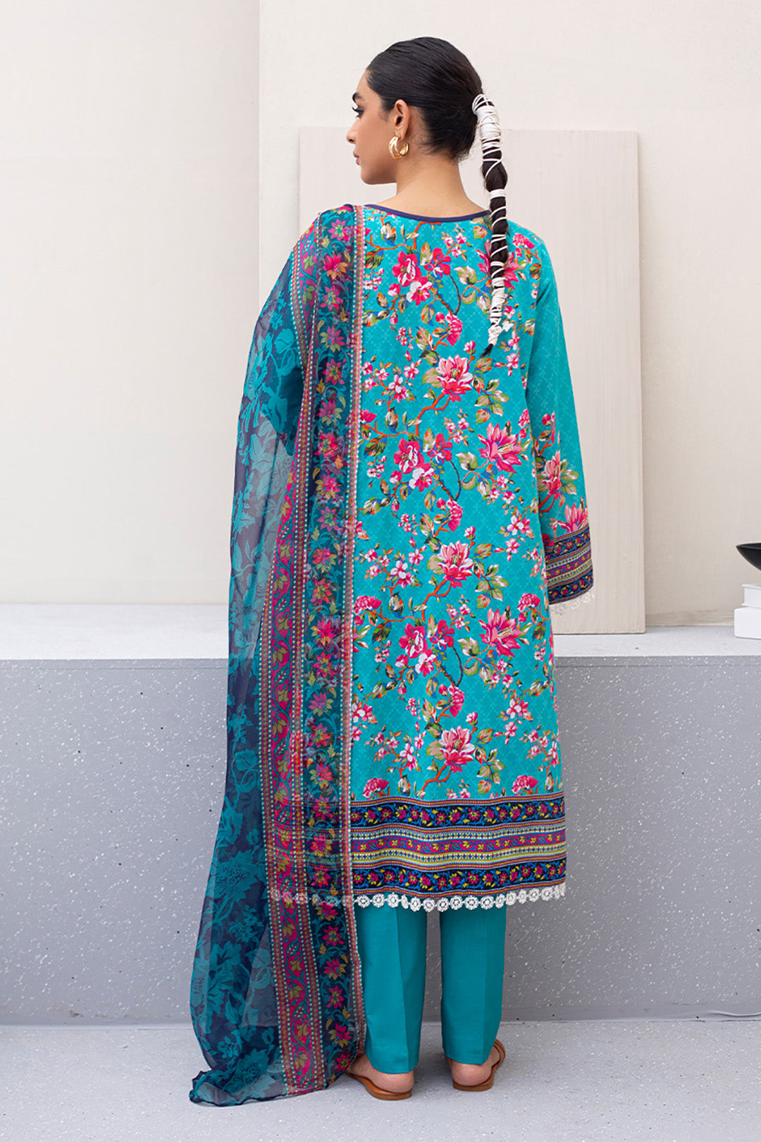 Embroidered Shirt Shalwar Dupatta - 0422