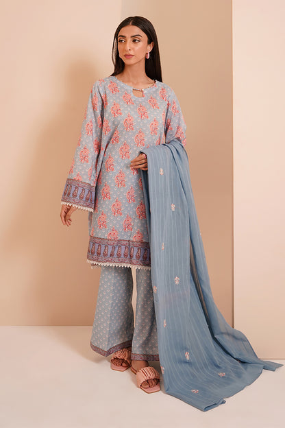 Embroidered Shirt Shalwar Dupatta - 0430