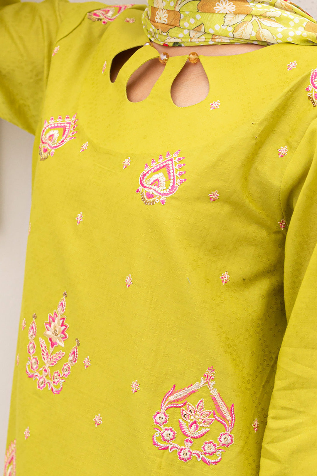 Embroidered Shirt Shalwar Dupatta - 0434