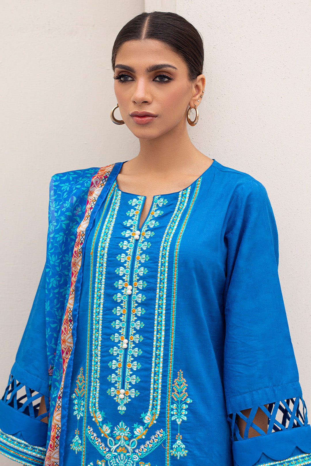 Embroidered Shirt Shalwar Dupatta - 0435