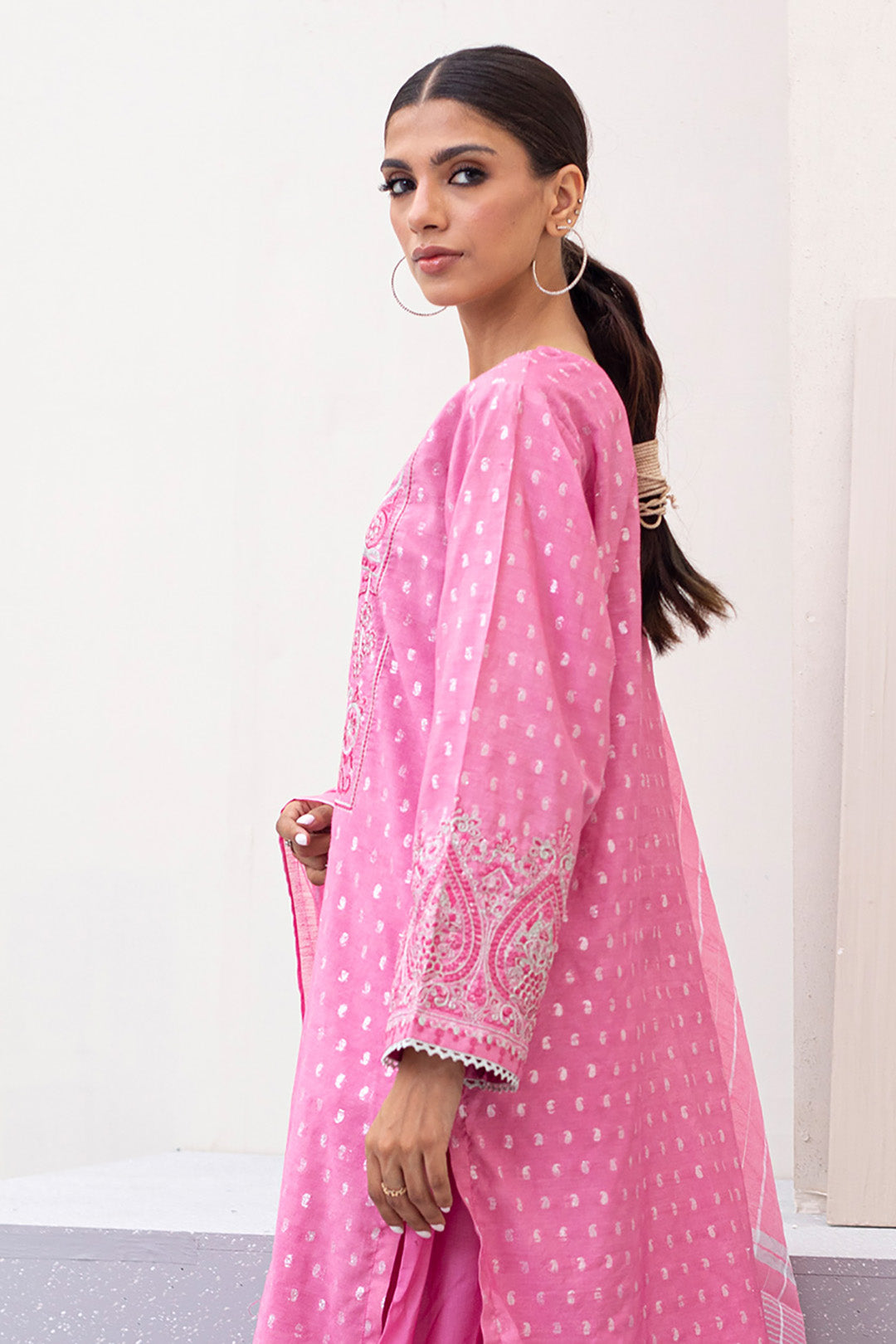 Embroidered Shirt Shalwar Dupatta - 0437