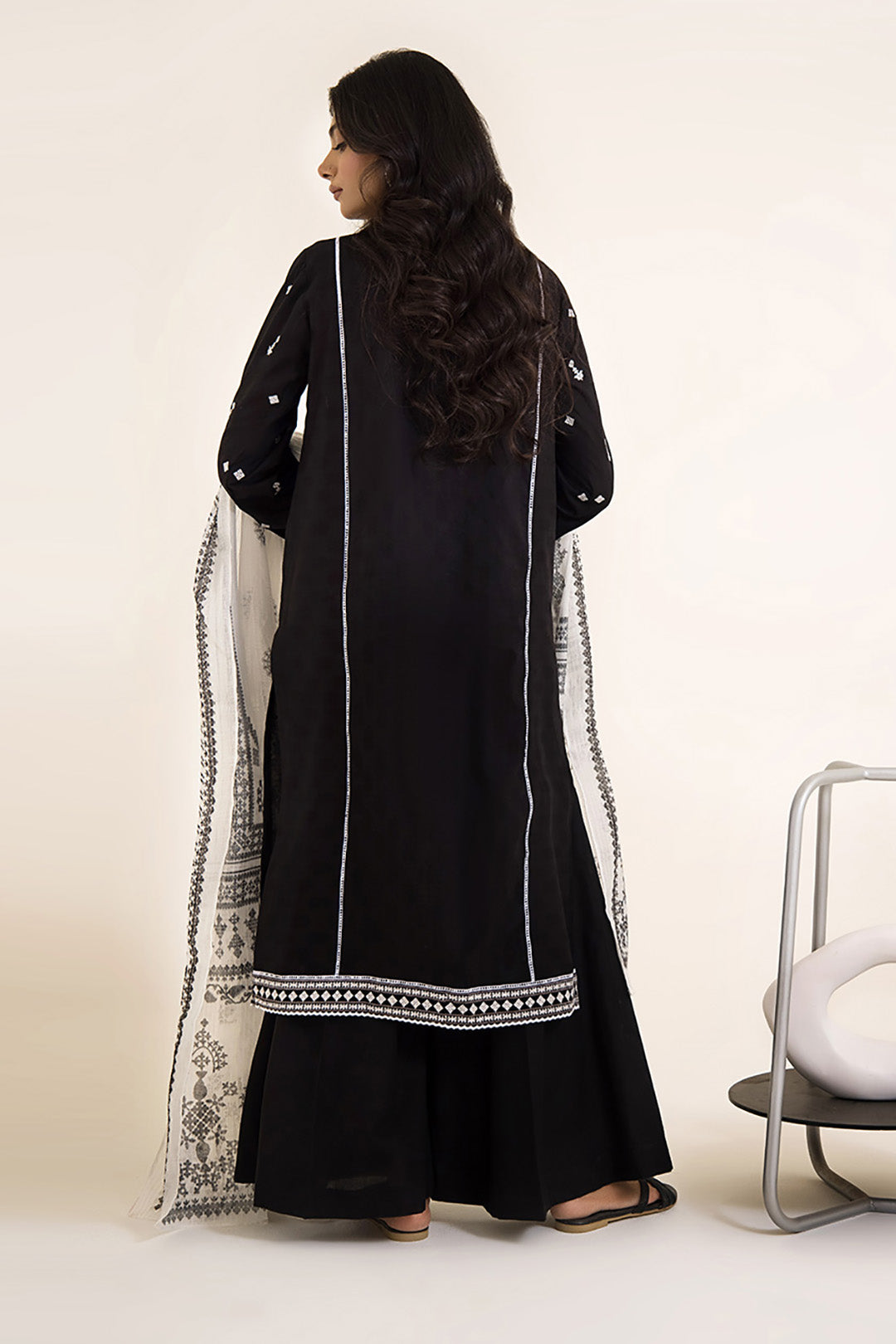 Embroidered Shirt Shalwar Dupatta - 0493