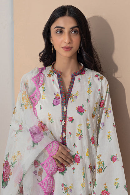 Embroidered Shirt Shalwar Dupatta - 0502