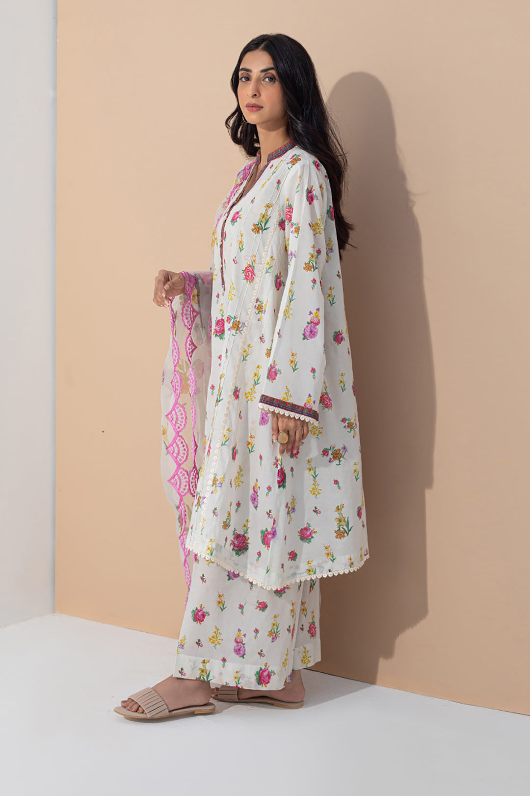 Embroidered Shirt Shalwar Dupatta - 0502