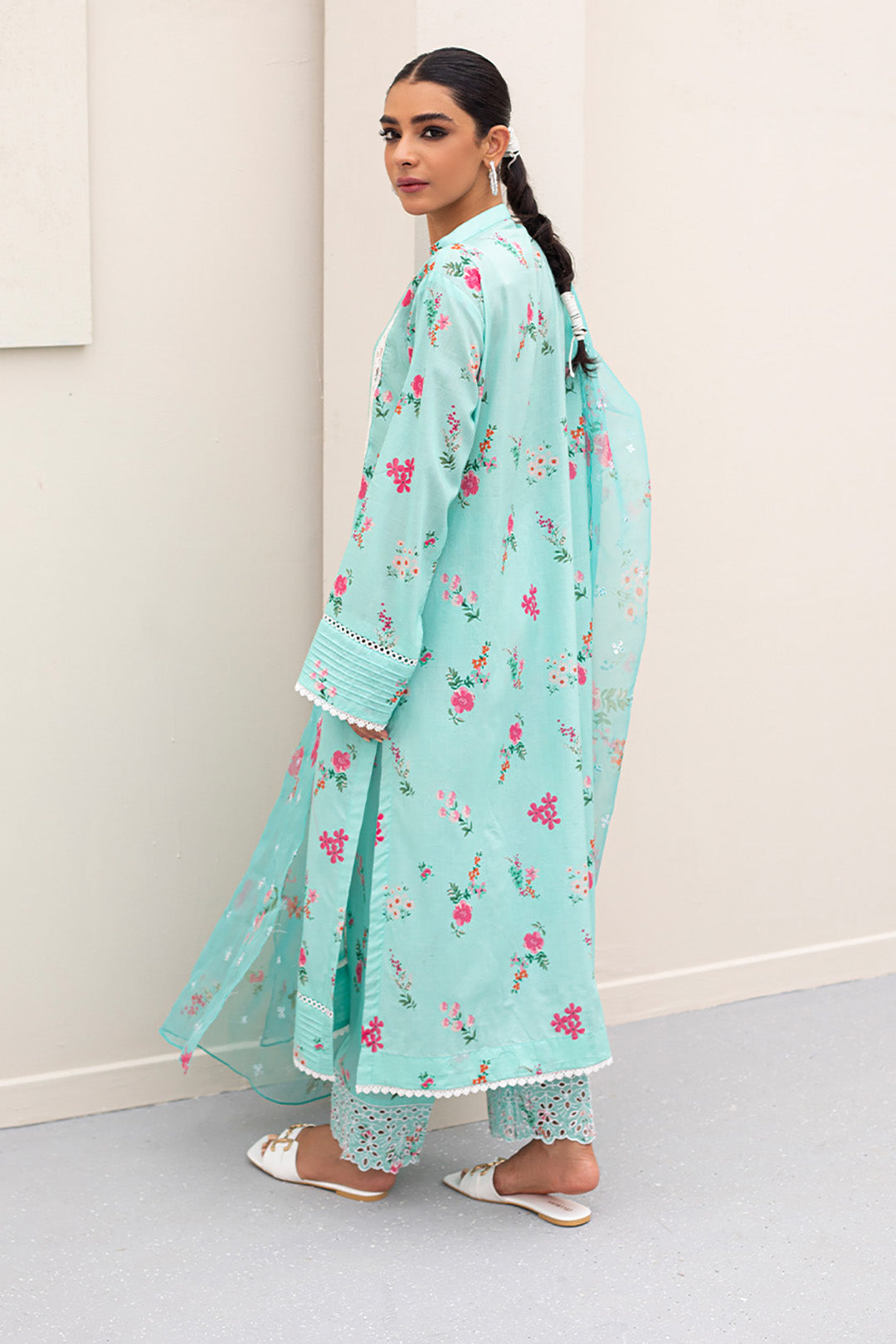 Embroidered Shirt Shalwar Dupatta - 0504