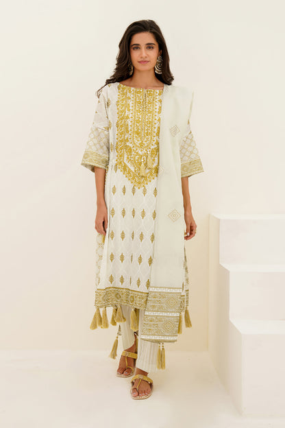 Embroidered Shirt Shalwar Dupatta - 0561