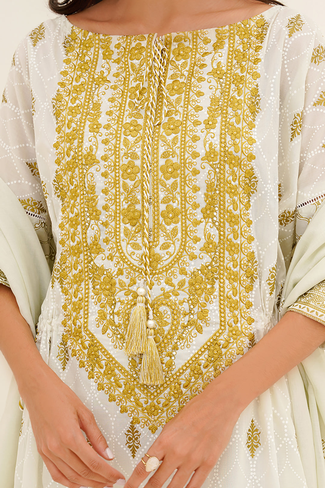 Embroidered Shirt Shalwar Dupatta - 0561