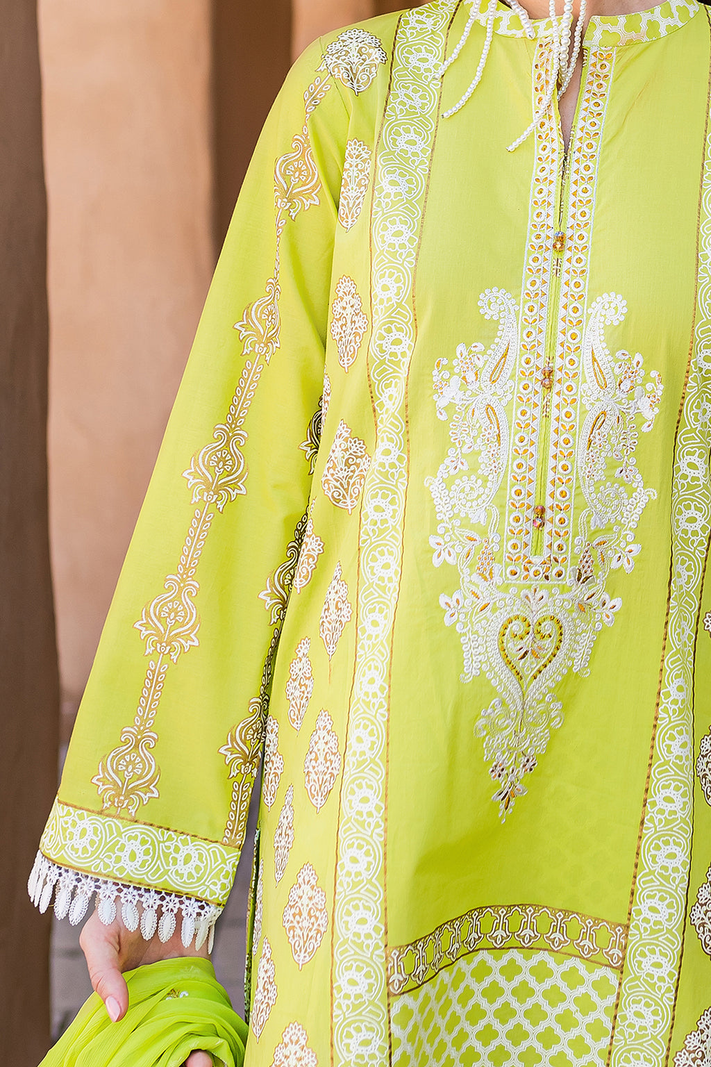 Embroidered Shirt Shalwar Dupatta - 0565