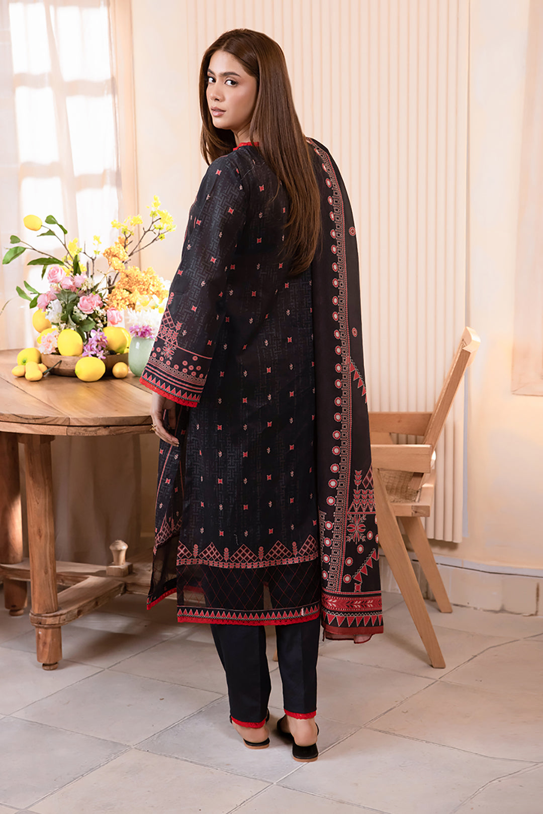 Embroidered Shirt Dupatta - 1034