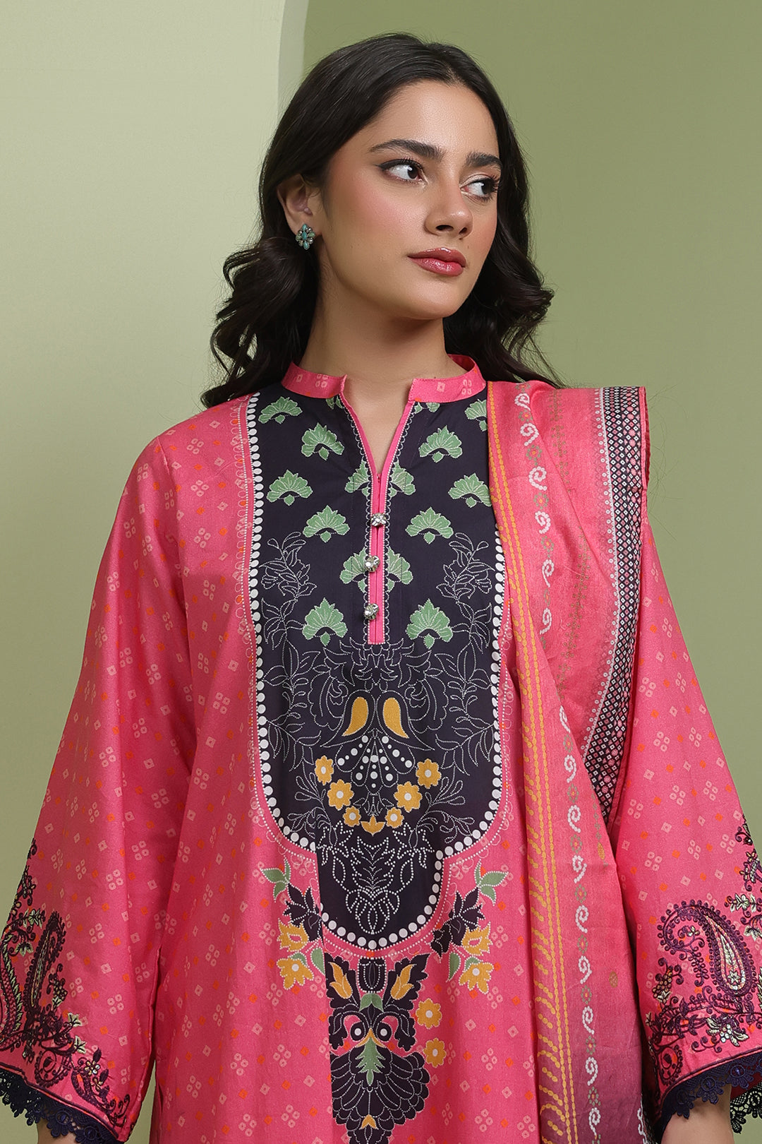 Embroidered Shirt Dupatta - 1171
