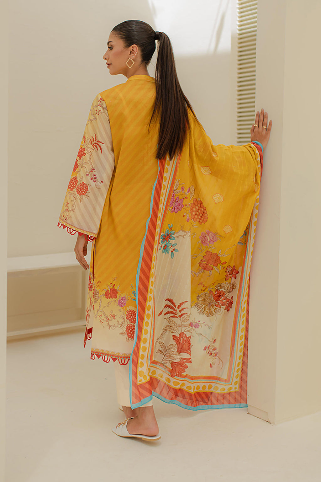 Embroidered Shirt Dupatta - 1172