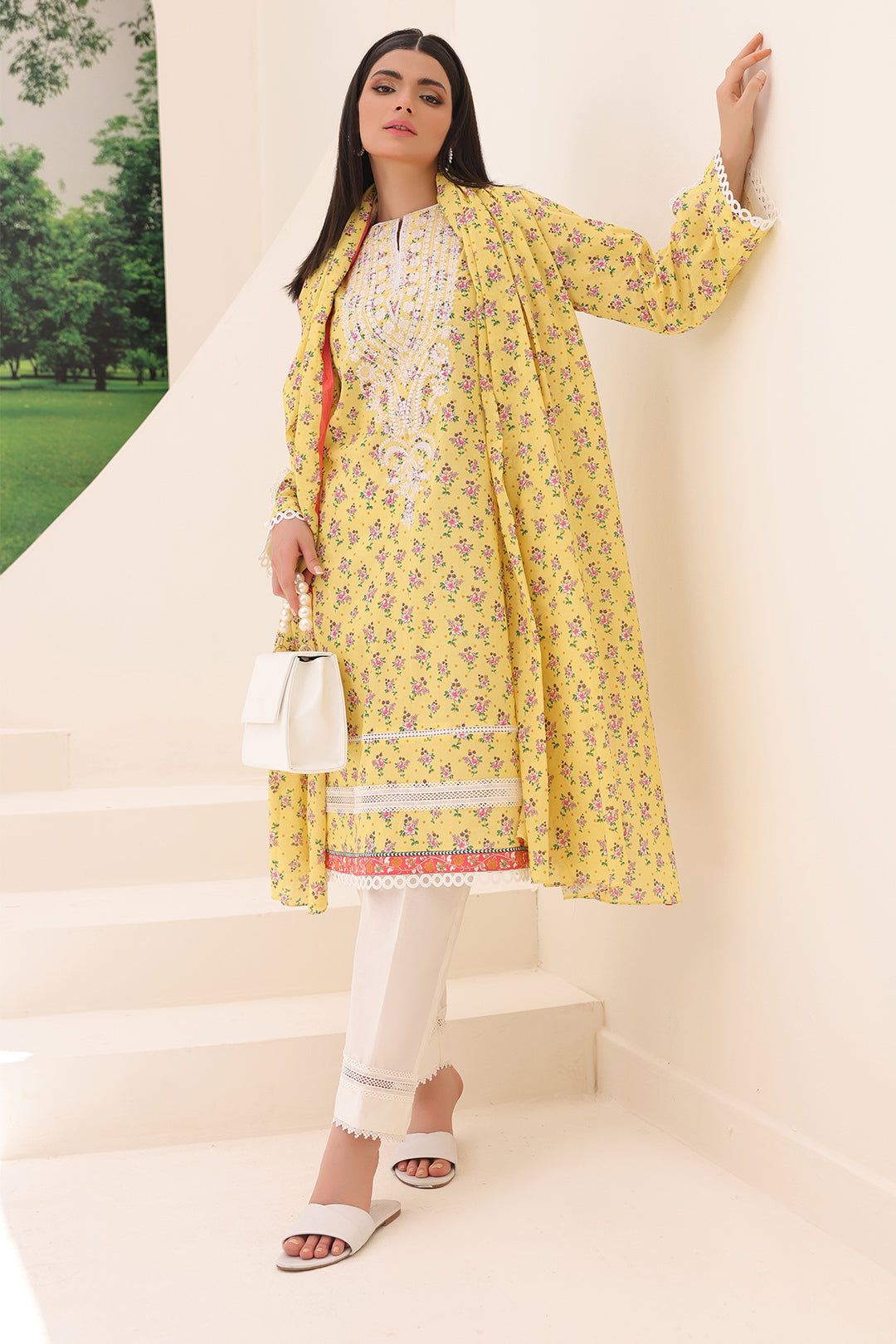 Embroidered Shirt Dupatta - 1174