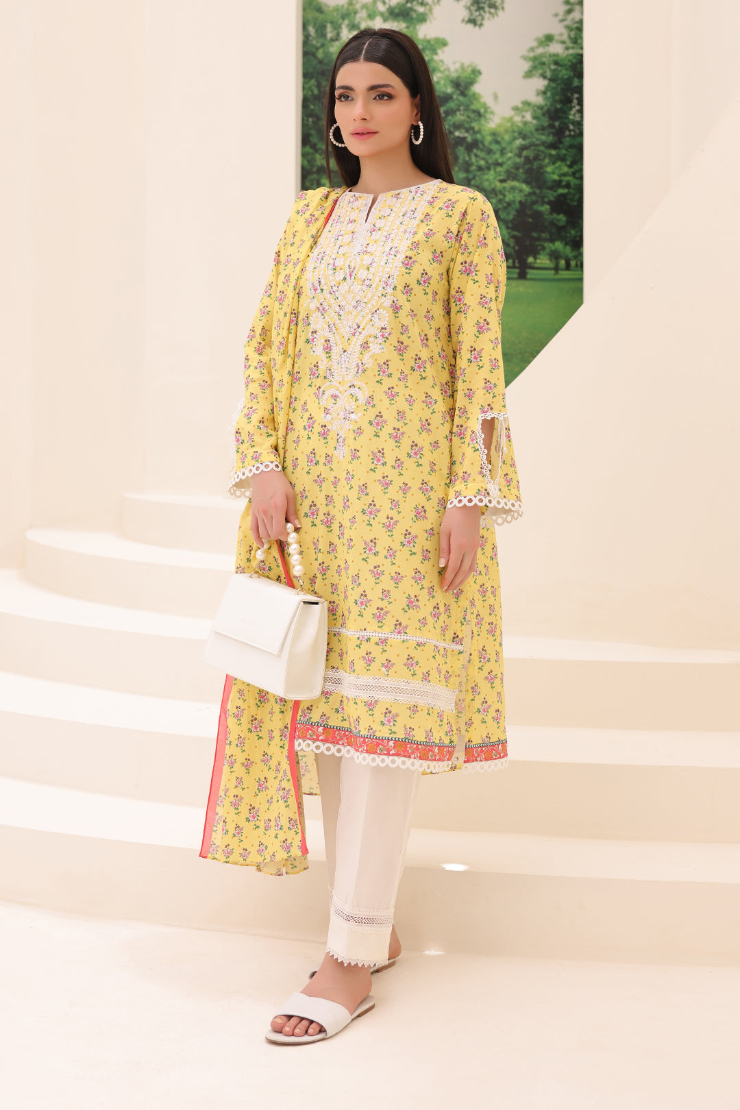 Embroidered Shirt Dupatta - 1174