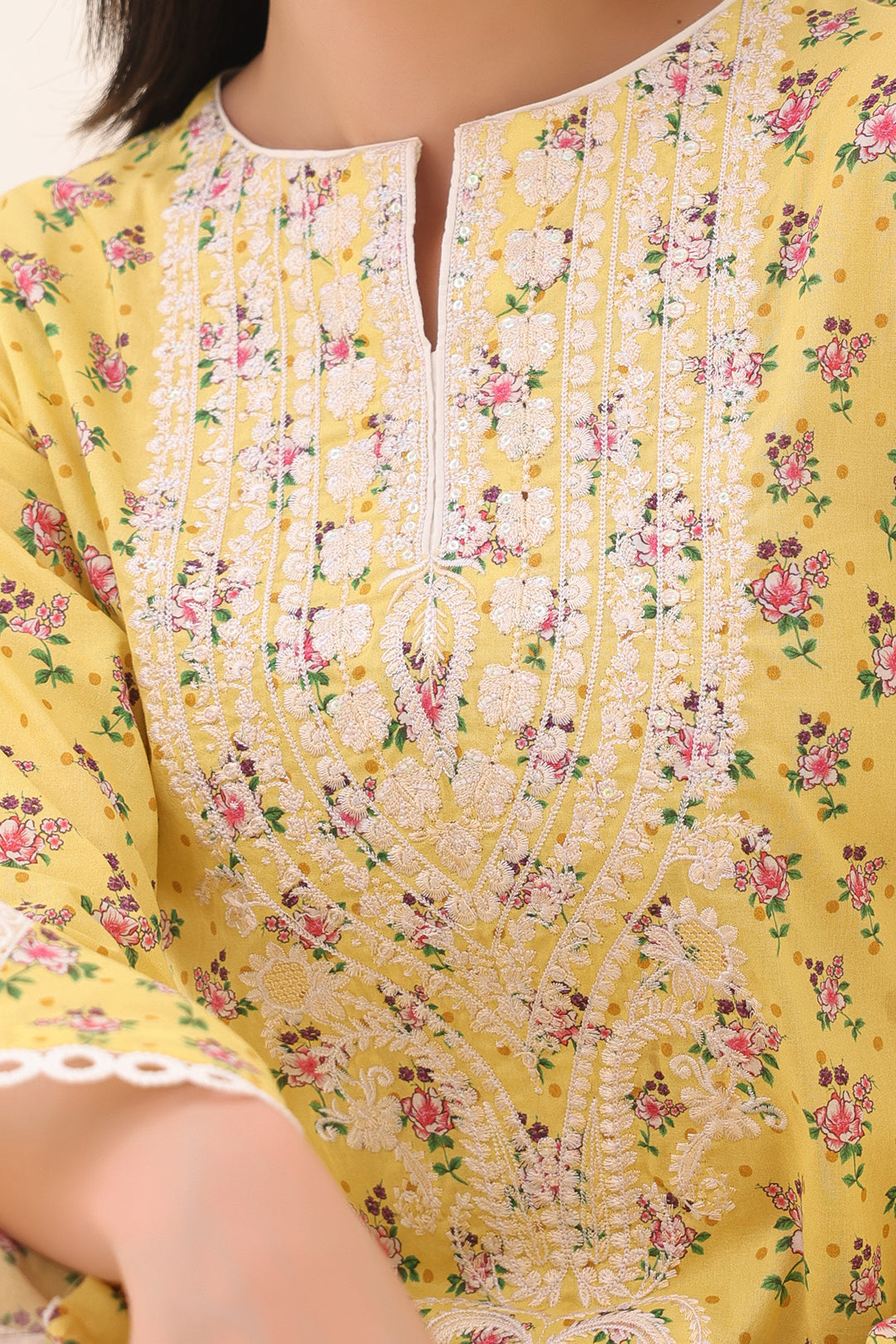 Embroidered Shirt Dupatta - 1174