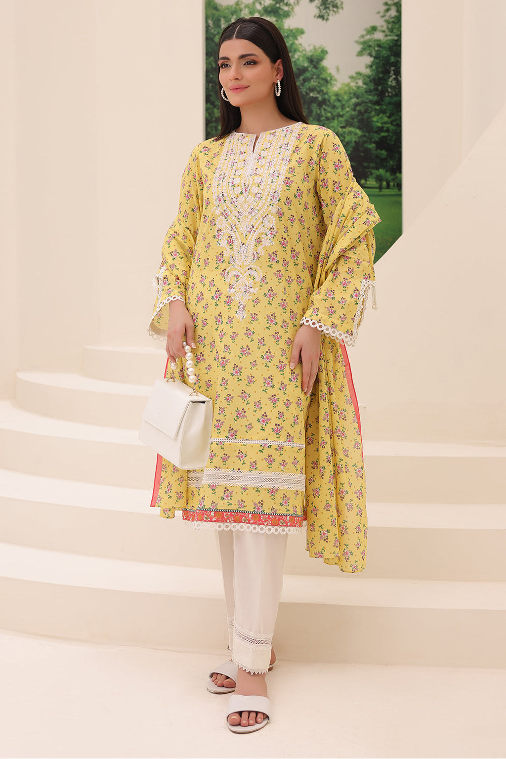 Embroidered Shirt Dupatta - 1174