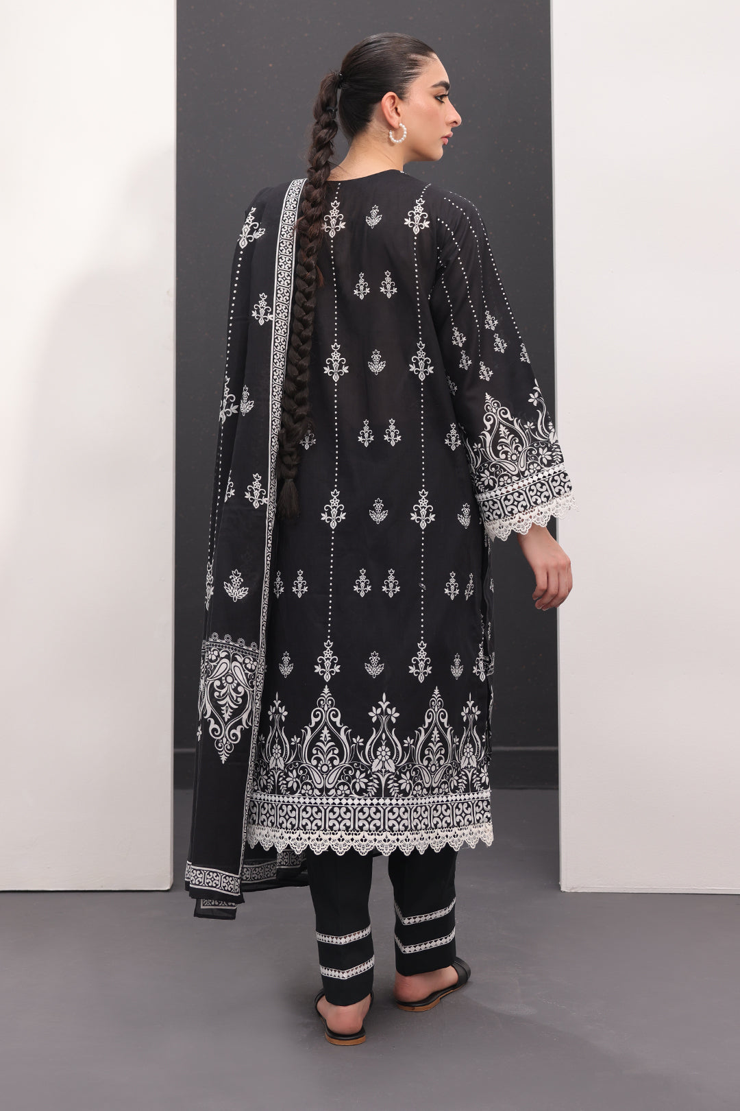 Embroidered Shirt Dupatta - 1496