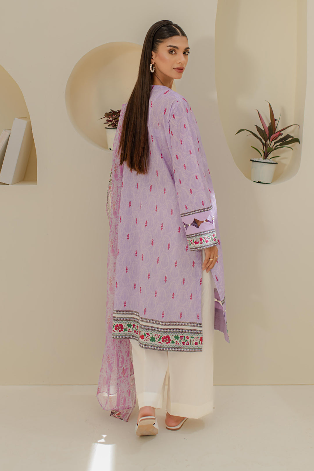Embroidered Shirt Dupatta - 1659