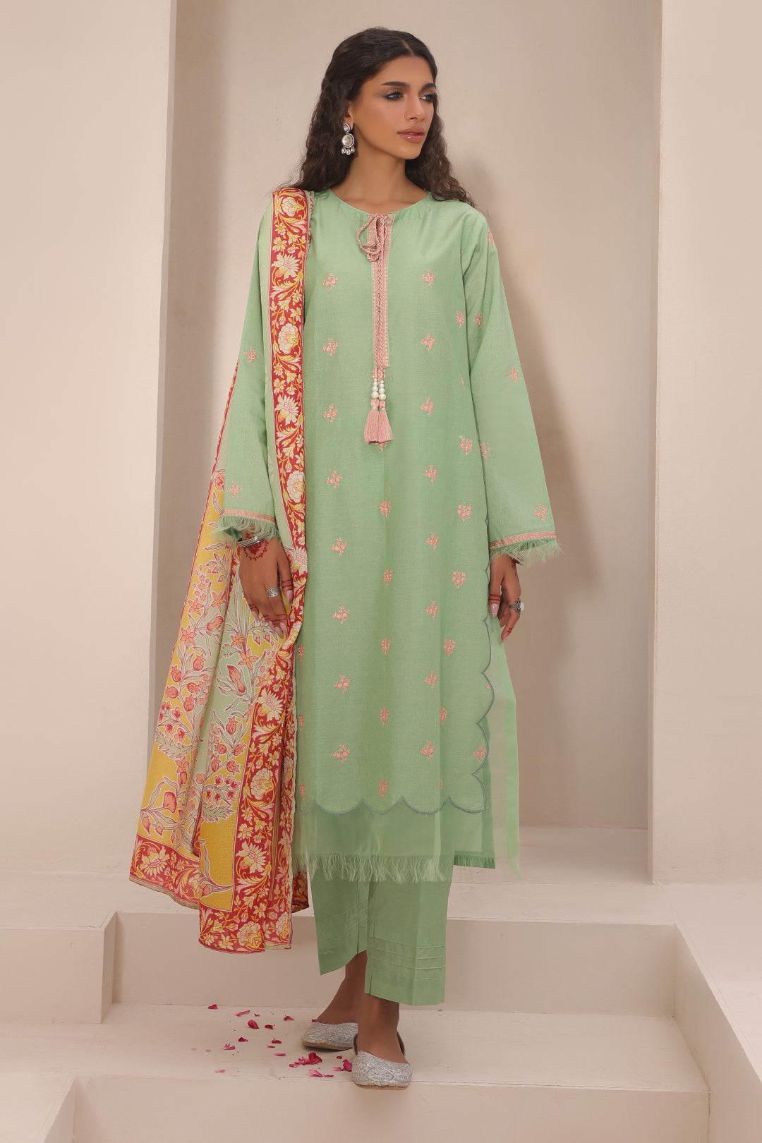 Embroidered Shirt Dupatta - 1660