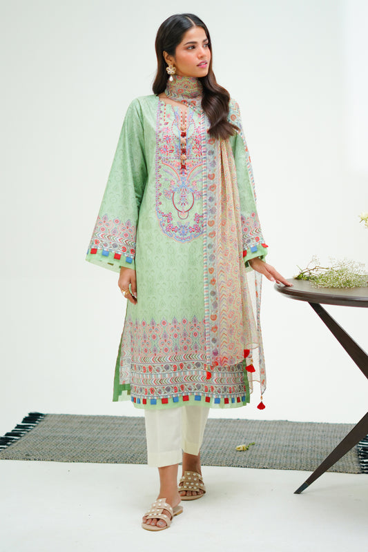 Embroidered Shirt Dupatta - 1715