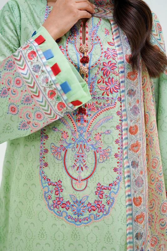 Embroidered Shirt Dupatta - 1715