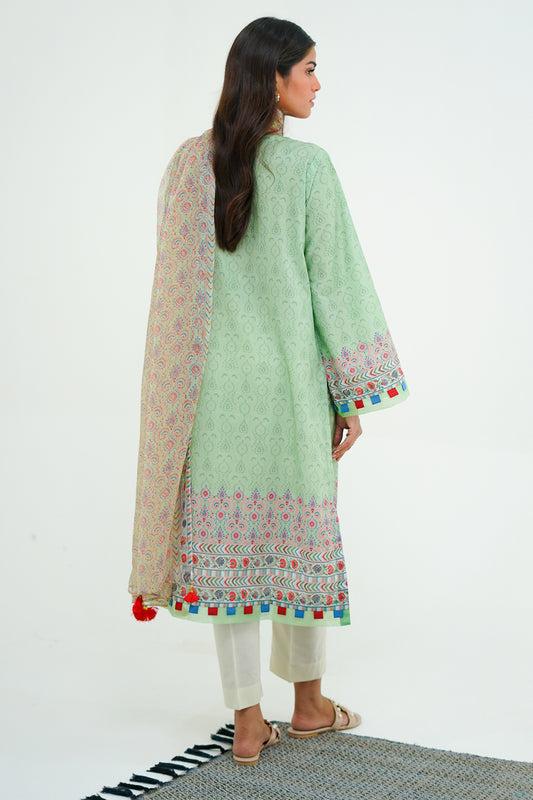 Embroidered Shirt Dupatta - 1715