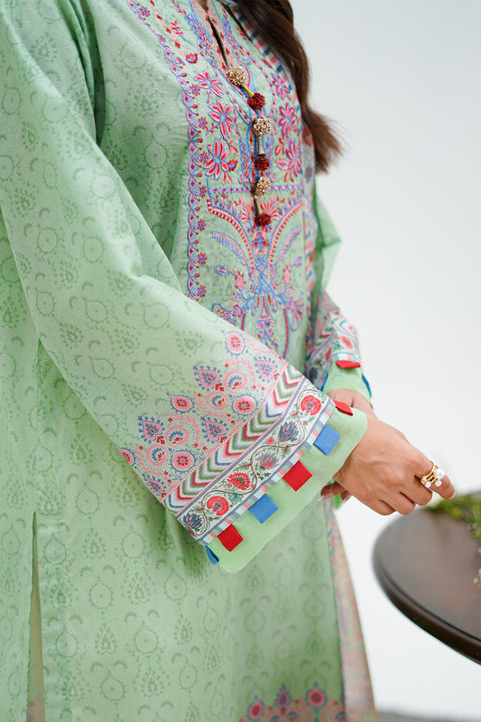 Embroidered Shirt Dupatta - 1715