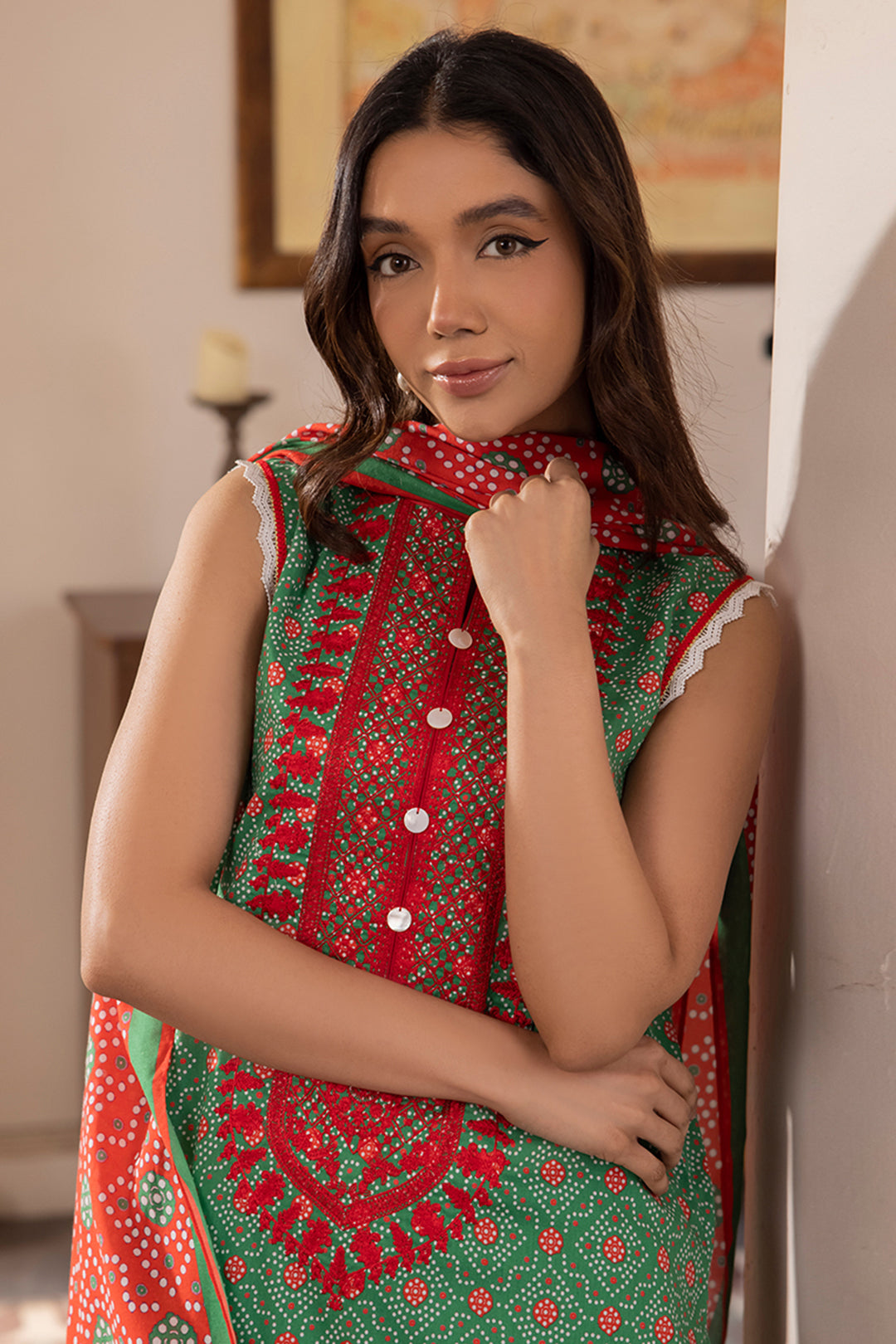 Embroidered Shirt Shalwar Dupatta - 1099