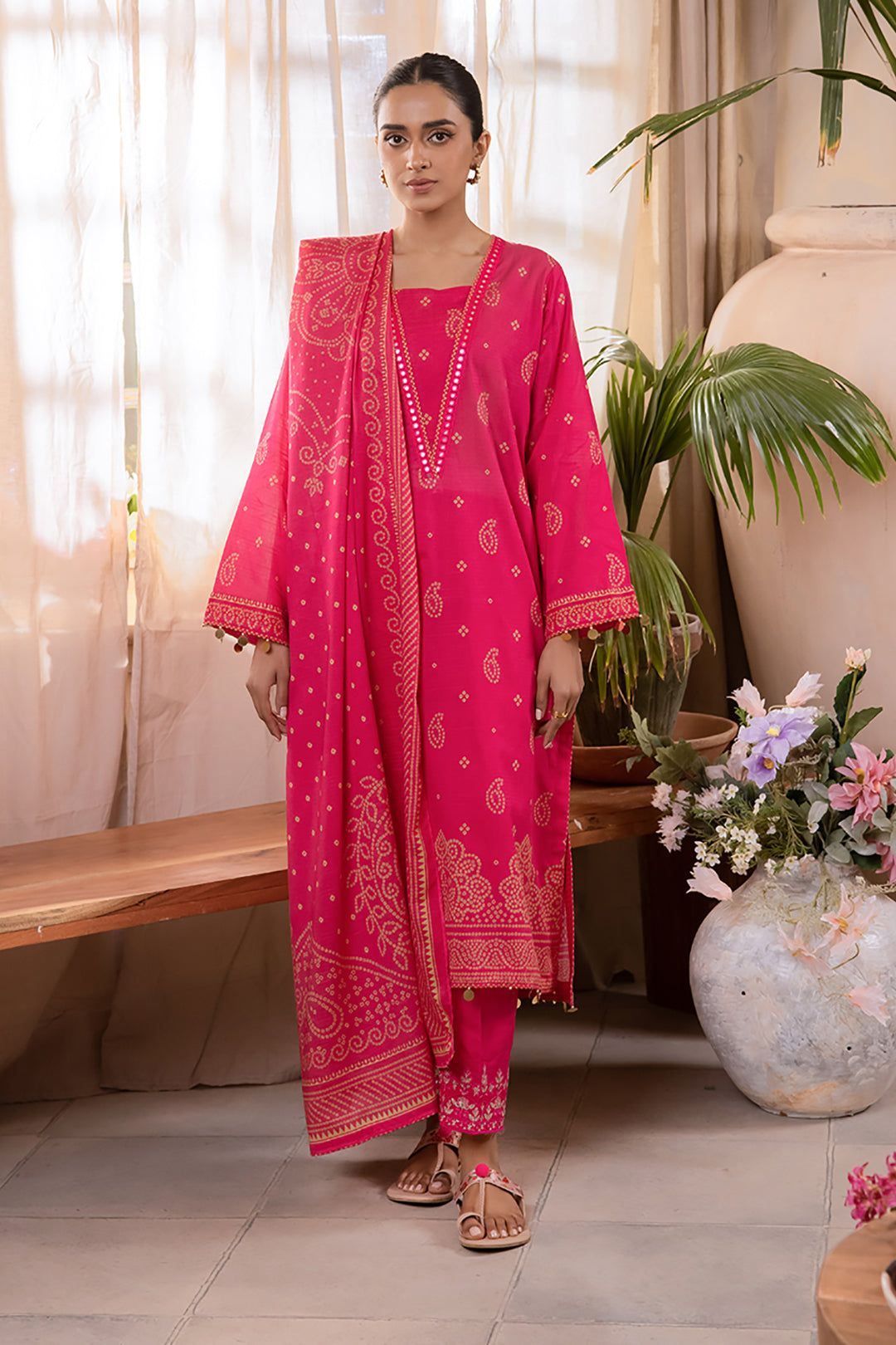 Embroidered Shirt Shalwar Dupatta - 1100