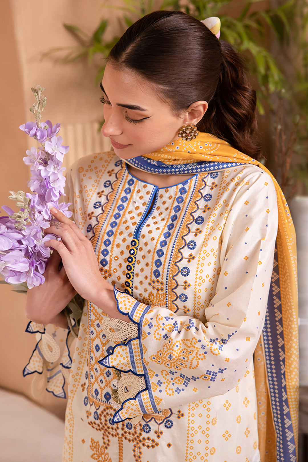 Embroidered Shirt Shalwar Dupatta - 1101