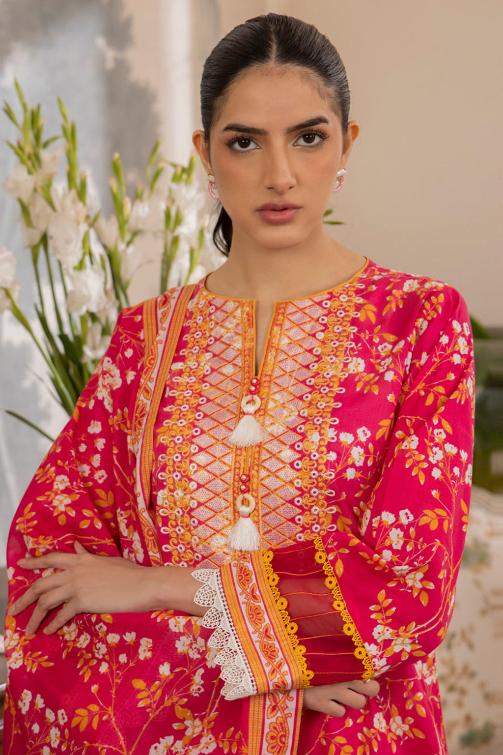 Embroidered Shirt Shalwar Dupatta - 1102