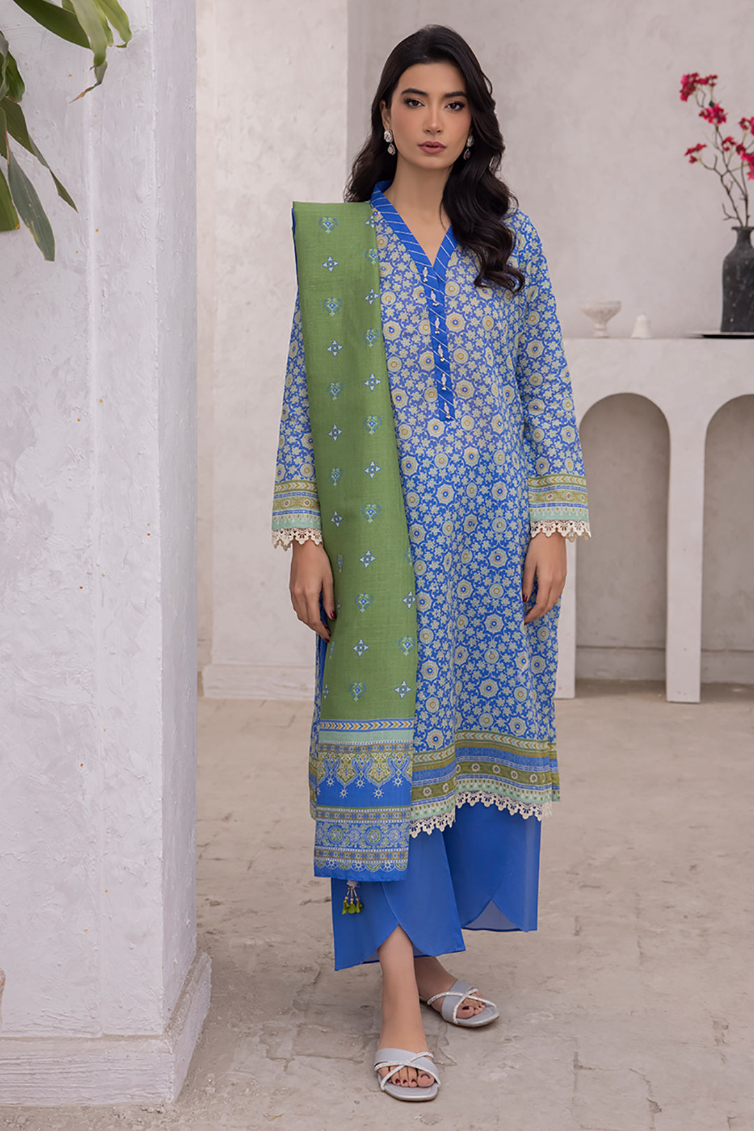 Embroidered Shirt Shalwar Dupatta - 1104