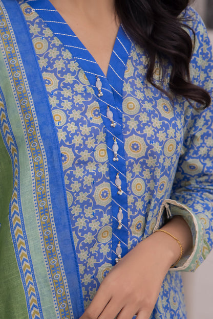 Embroidered Shirt Shalwar Dupatta - 1104