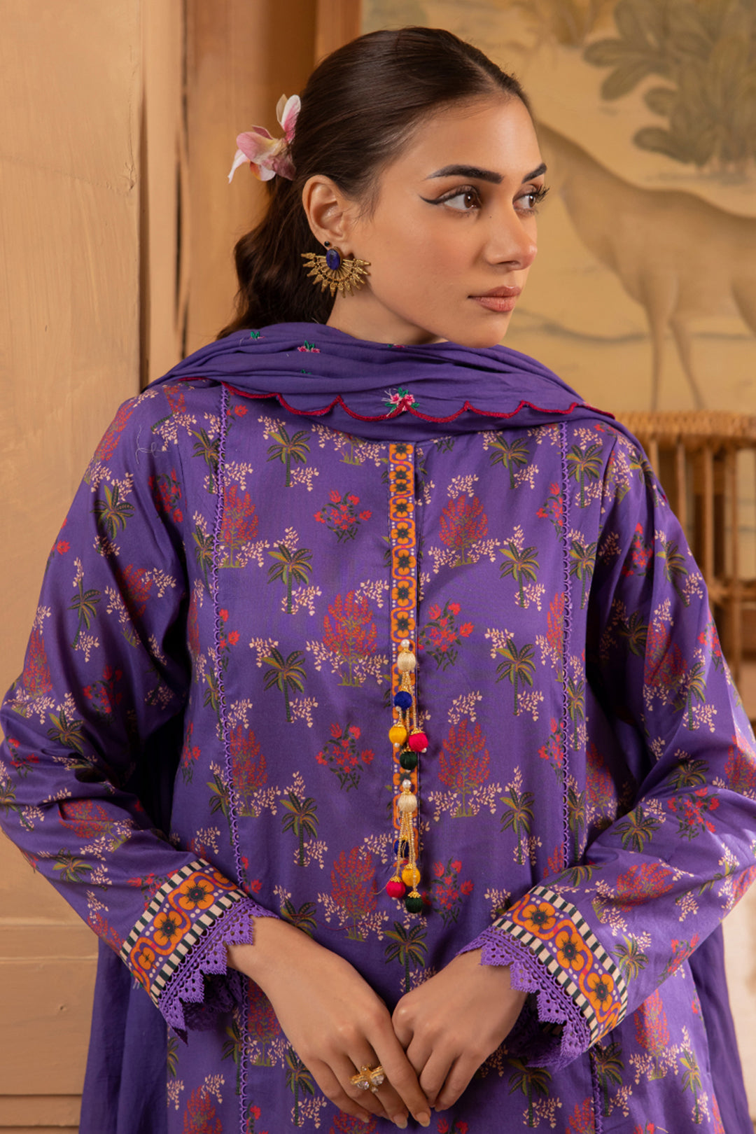 Embroidered Shirt Shalwar Dupatta - 1106