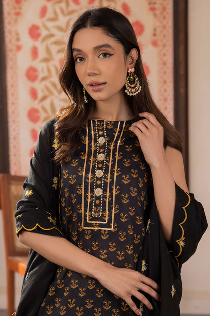 Embroidered Shirt Shalwar Dupatta - 1107