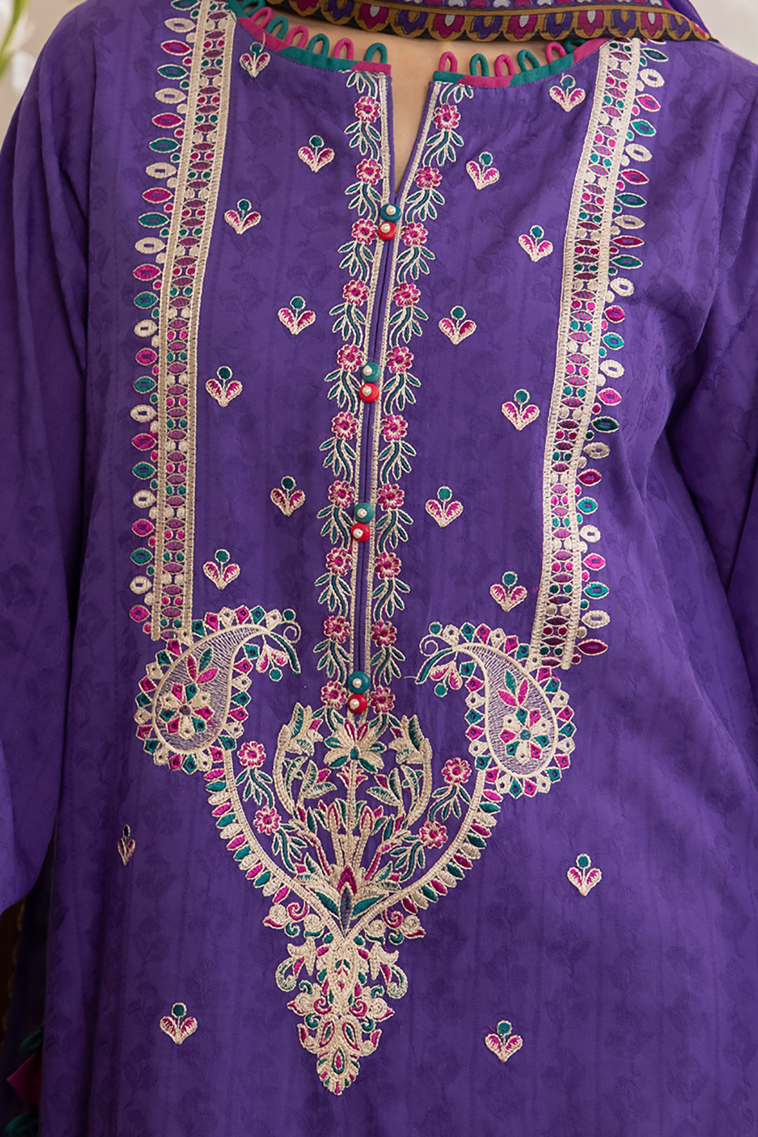 Embroidered Shirt Shalwar Dupatta - 1113